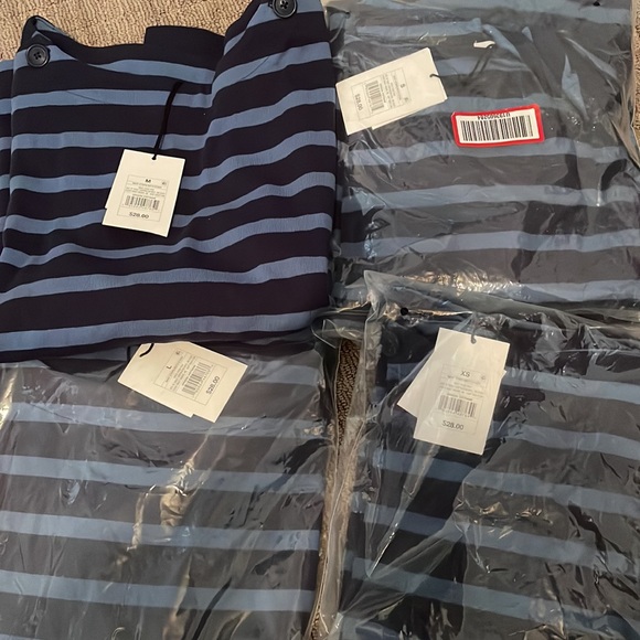 THE NINES BY HATCH Long Sleeve Cotton Boatneck Maternity Blouse Striped, NWT - Picture 8 of 8